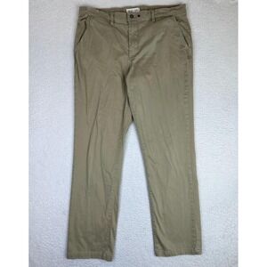 Devil-Dog Pants Mens 36x32 Beige Regular Fit Stretch Chino Straight Leg Casual